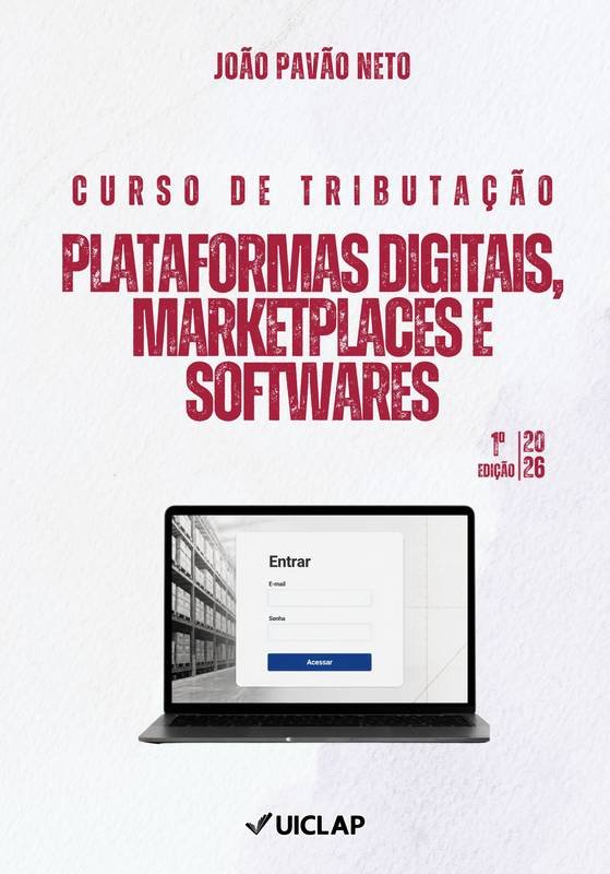 Capa do livro Curso de Tributação — Plataformas Digitais, Marketplaces e Softwares